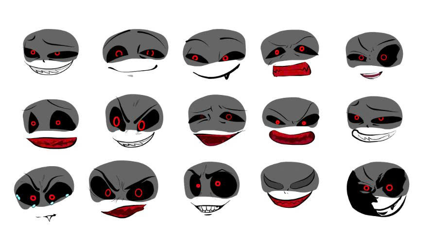 biểu cảm độc ác