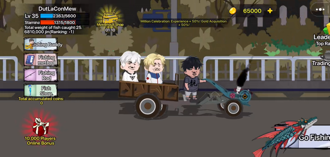 Hướng dẫn chơi game Câu Cá Vạn Cân siêu HOT cho người mới