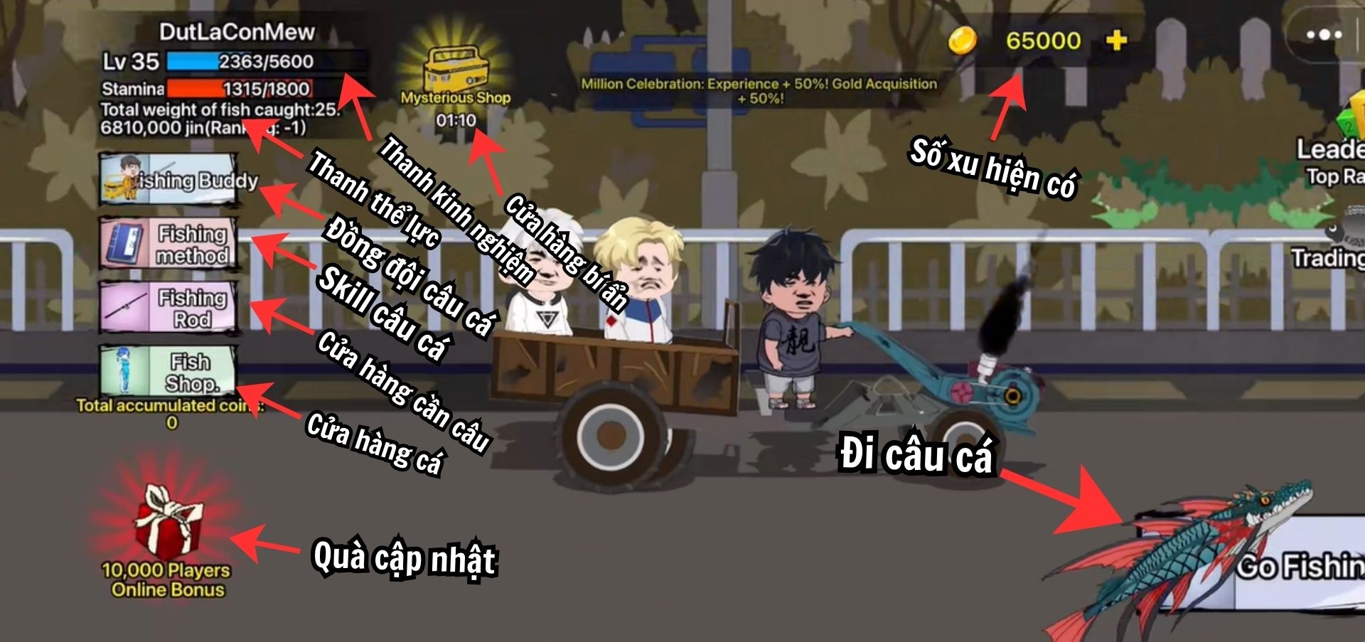 Game câu cá vạn cân đang hot gần đây