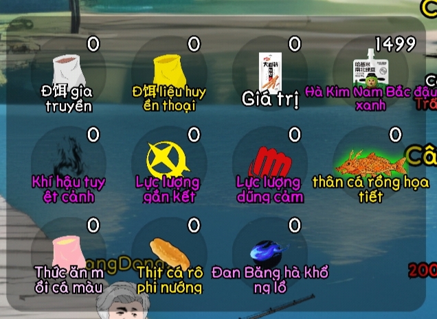 Các loại mồi câu trong câu cá vạn cân